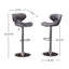 Annetra Velvet Upholstered Adjustable Swivel Barstool-1009461693