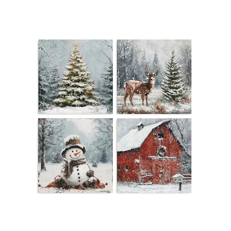 4 Piece Wrapped Canvas Print