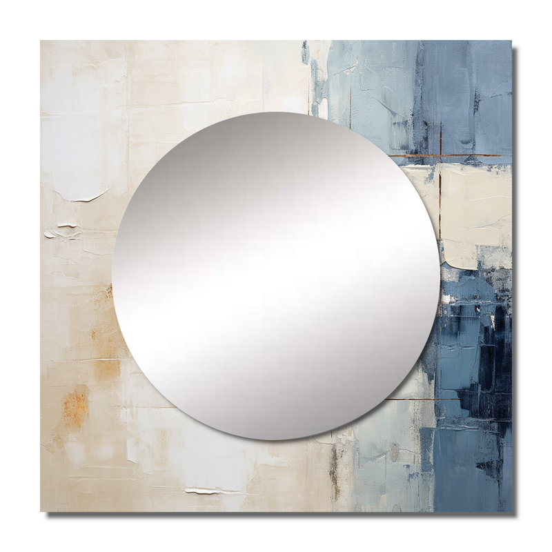 Lekita - Miroir carré paysage d'hiver pour décoration murale, 36 po x 36 po