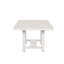 Table de salle à manger rustique en chêne blanc avec structure en bois d'ingénierie
