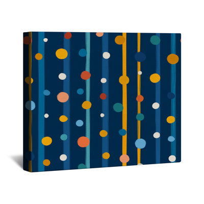 Polka Dots Canvas Gallery Wrap - Pattern Wall Decor in Many Sizes
