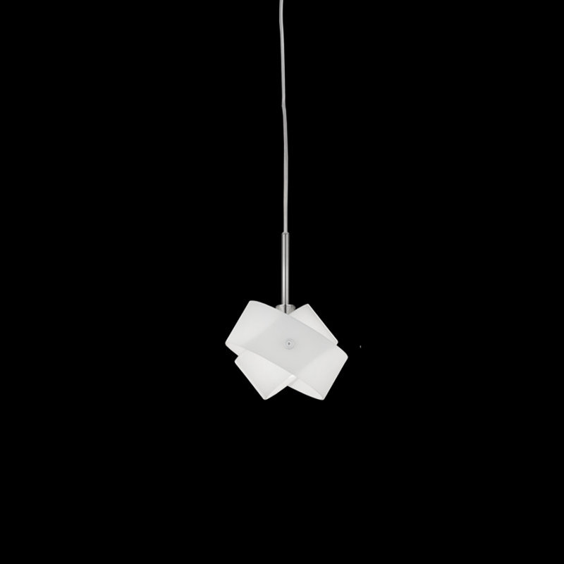 Tourbillon 1 - Light Single Geometric Pendant, White