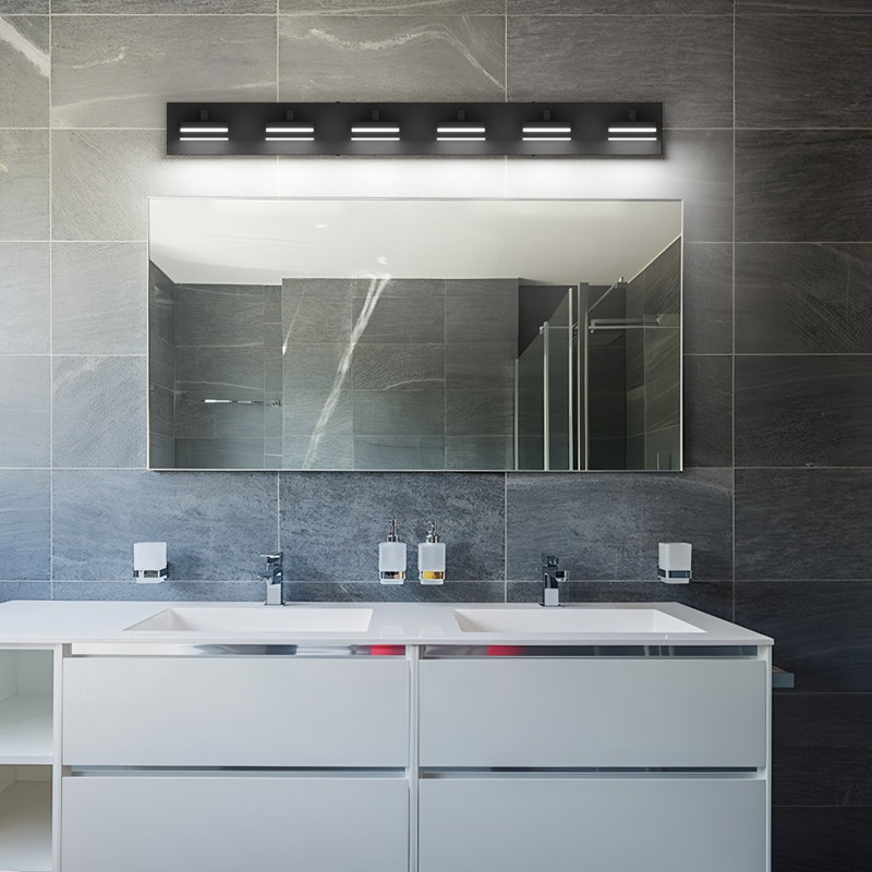 Dimmable Bathroom LED Vanity Light, 6 Lights