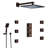 Sierra Light Oil Rubbed Bronze LED Rainfall Shower Elegant Design Modern Functionality