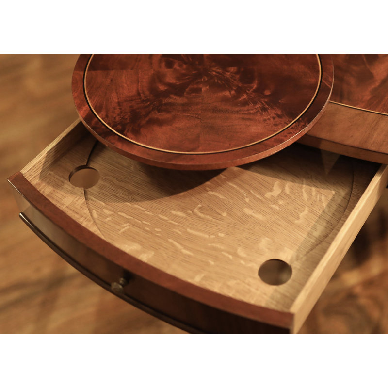 Round Mahogany Wood Dining Table