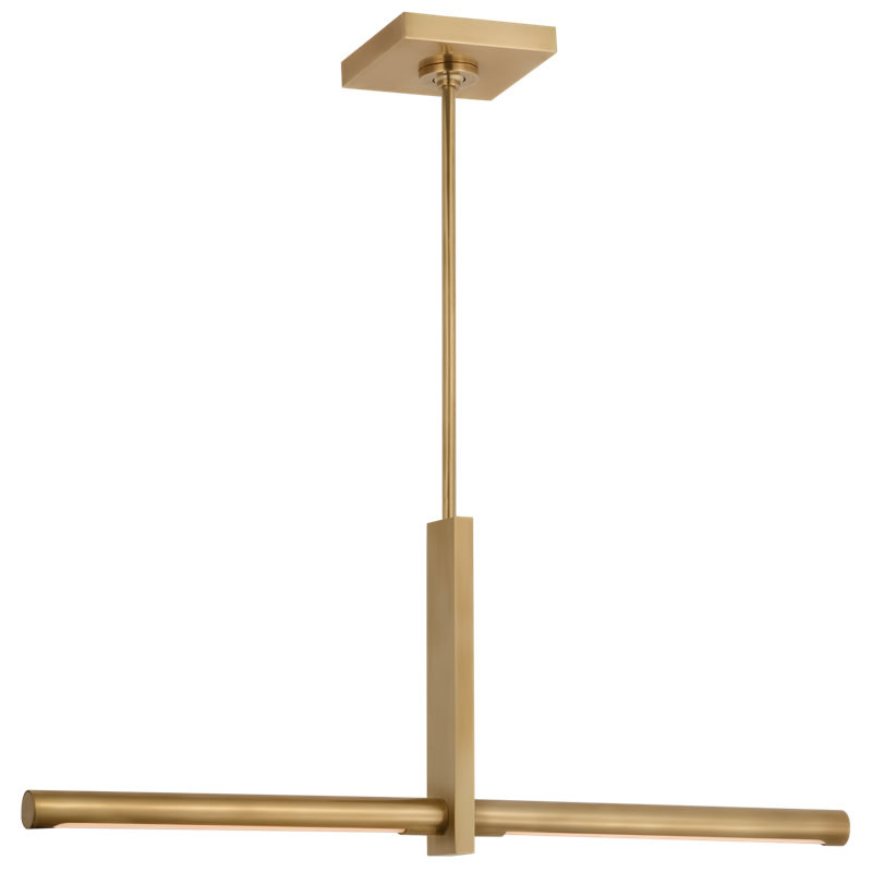 Axis 2 - Light LED Pendant, Antique-Burnished Brass