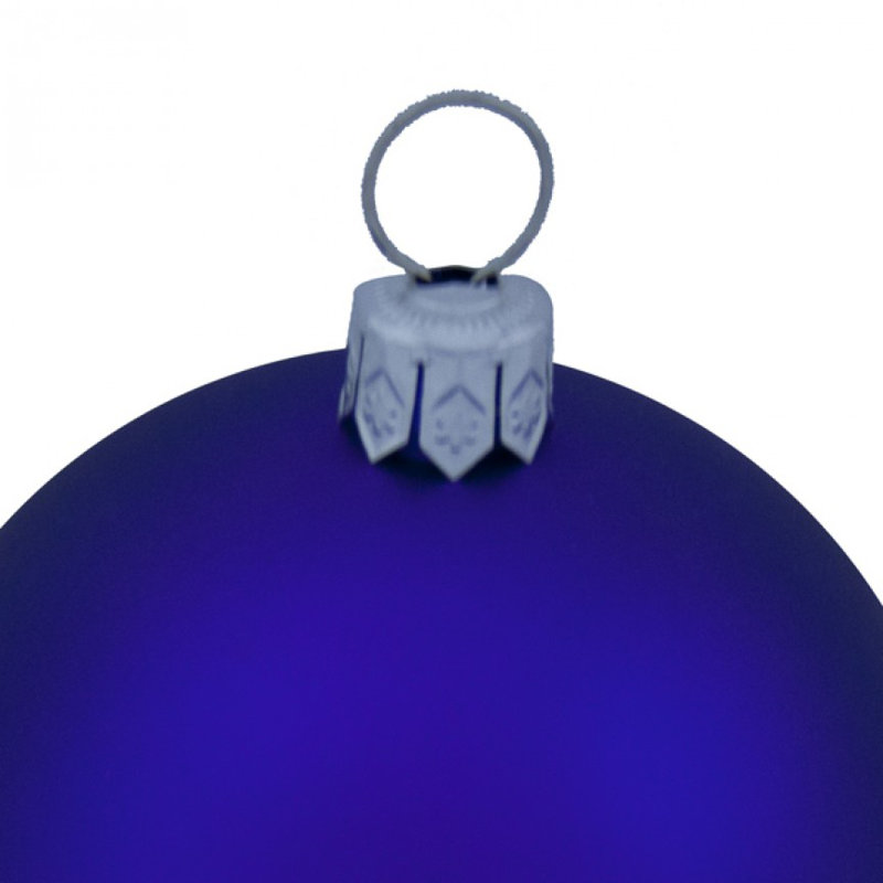 Ball Ornament, Purple Satin, 4cm H x 4cm W x 4cm D