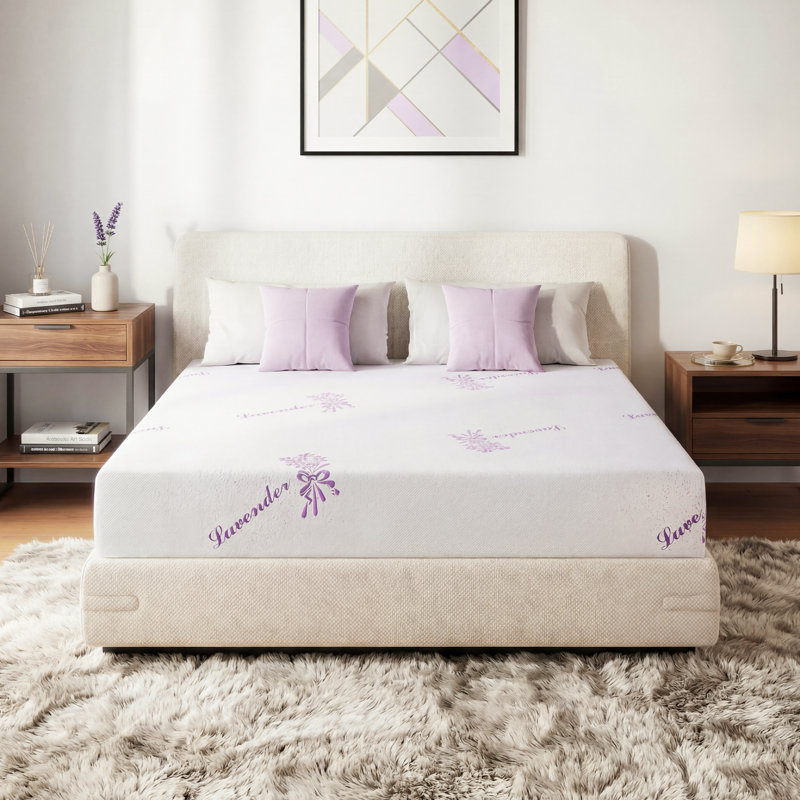  Matelas en mousse viscoélastique mi-ferme 8 po EGOHome, Lit double, 8"