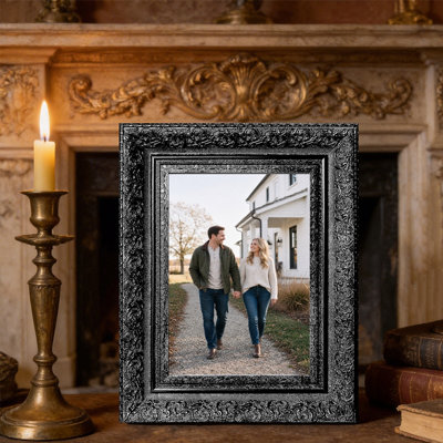 Cadre 1 photo noir poli pour photos et cadeaux de 11 po x 14 po