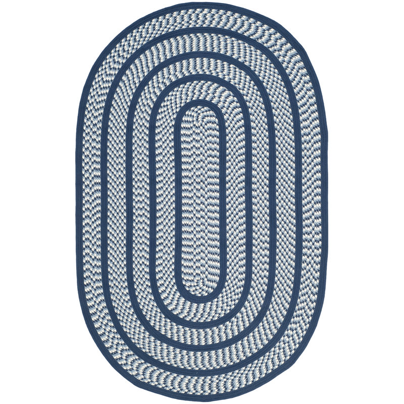 Georgina Hand Woven Performance Abstract Rug, Oval 5' x 8'