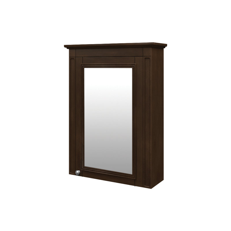 Armoire à pharmacie 1 porte avec cadre MagickWoods, Moka profond