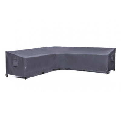 Premium Waterproof Outdoor Patio V-Shaped Sectional Sofa Cover: Latest Rip-Stop Fabric, 3-Year Warranty - (113" Left + 83" Right) W x 33.5" D x 31" H