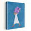 Elegant Floral Stroll Elegant Modern Vibrant Iris Flower Spring Wall Art Print 1 Piece Wrapped Canvas Wall Art-917540510