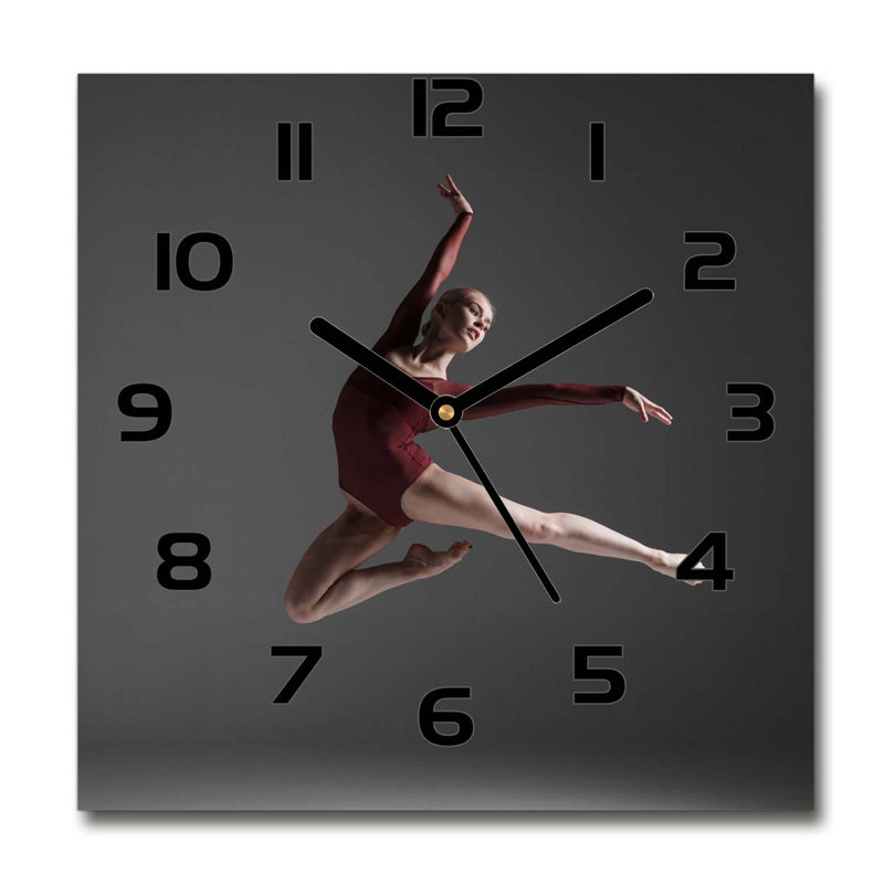 Ilora Glass Wall Clock, Black