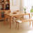 Burlywood Solid wood Rectangular Coffee Table-109243077