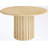 Round Dining Table with Fluted Pedestal Base