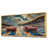 Toile avec cadre flottant or
