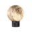 Smoky Grey Hand-blown Art Glass Globe Table Lamp Cordless Rechargeable Decorative Bedside Lamp With Dimmable Led-1188985813