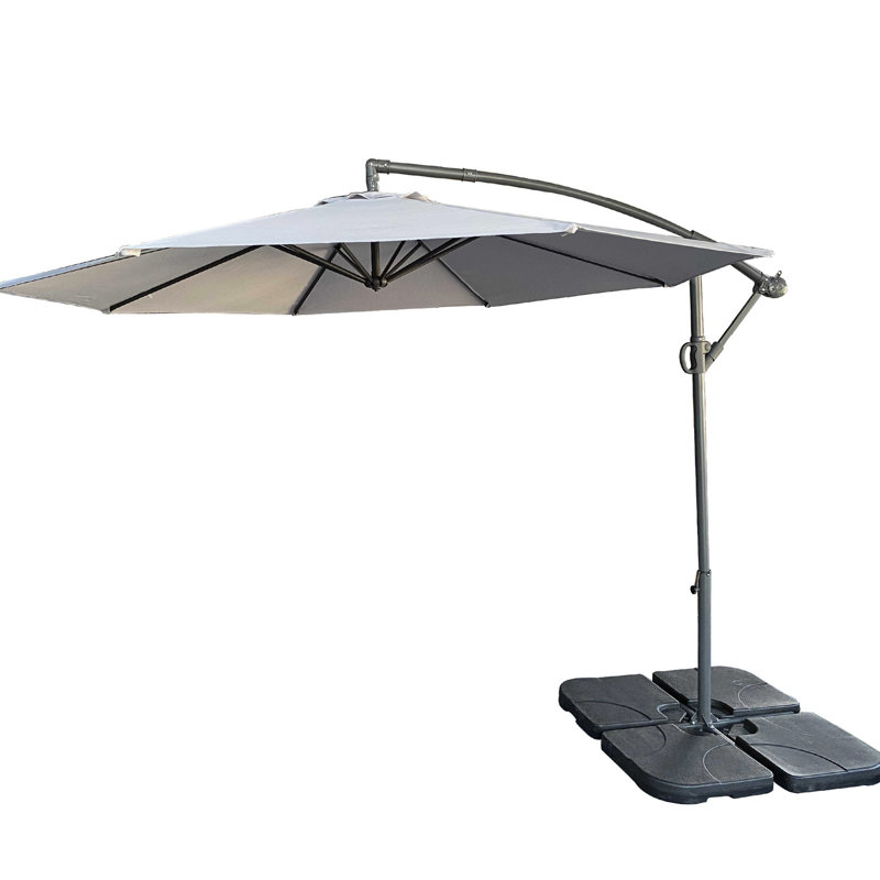 Parasol de patio 10 pi - Gris