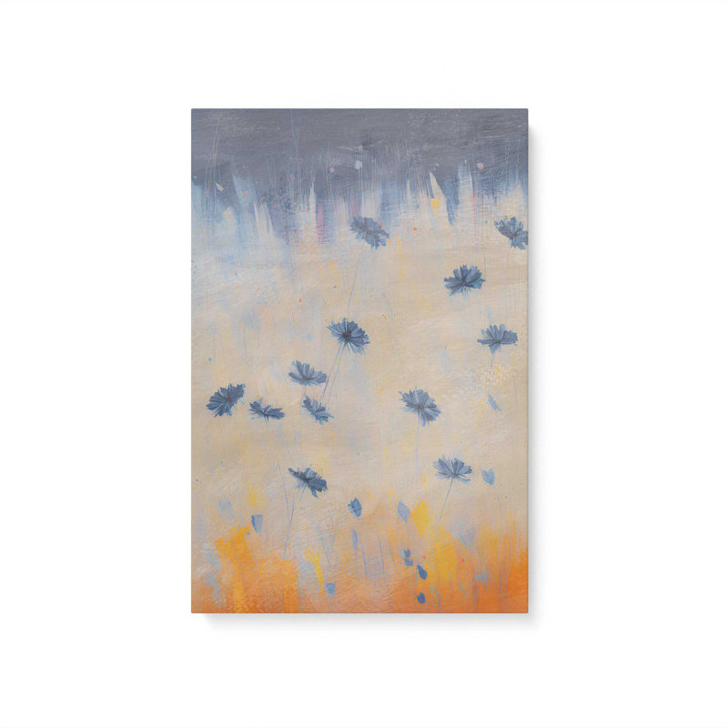 «Blue Blooms Rising I», toile tendue, H 30 po x l 20 po