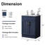 Ensemble de meuble-lavabo simple 24 po 24 po-115722844