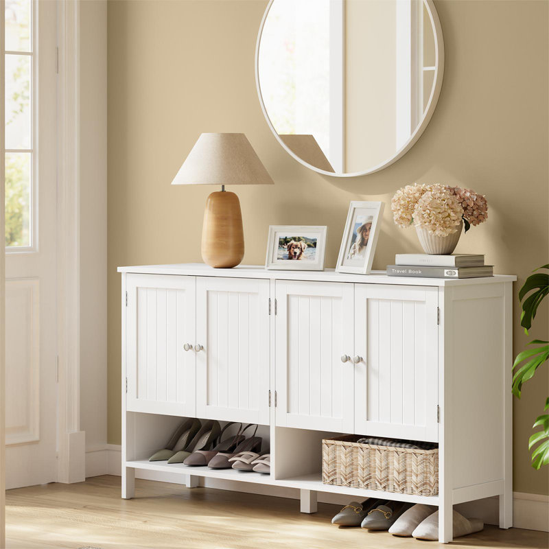 18 Pairs Shoe Storage Cabinet, White