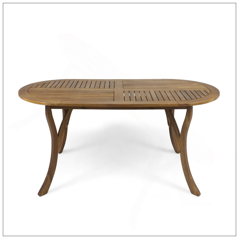 Acacia Wood 70" Dining Table, Teak