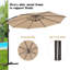 Parasol en porte-à-faux octogonal 10 pi Kunz-191782841