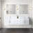 Geneva 72 in W x 22 in D Double Bath Vanity and 30 in LED Mirrors-1089384412
