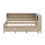 Lit de jour simple en bois avec tablettes et tiroirs
