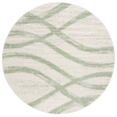 Aisel Geometric 122cm X 122cm Area Rug