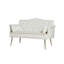 CREAM WHITE 2 SEATER SOFA
