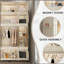 Organisateur de garde-robe portable pour vêtements, 17 portes magnétiques, 17 cubes et 1 tringle, armoire de rangement pour garde-robe