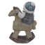 Figurine de Noël 18 po Boy on Rocking Horse