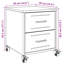 Angala 36cm W Steel Bedside Table-87684023