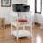 Arrya White Printer Stand with Drawer and Open Shelf, 30.71'' H X 20.87'' W X 20.24'' D-82368740