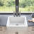 24.4'' L Single Bowl Fireclay Kitchen Sink