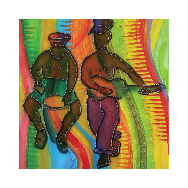 The Musicians 1 Piece Wrapped Canvas Painting, 30.48 cm H x 30.48 cm W