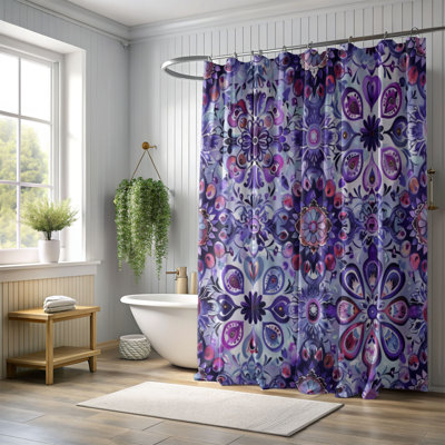 Motif bohémien - Rideau de douche Premium