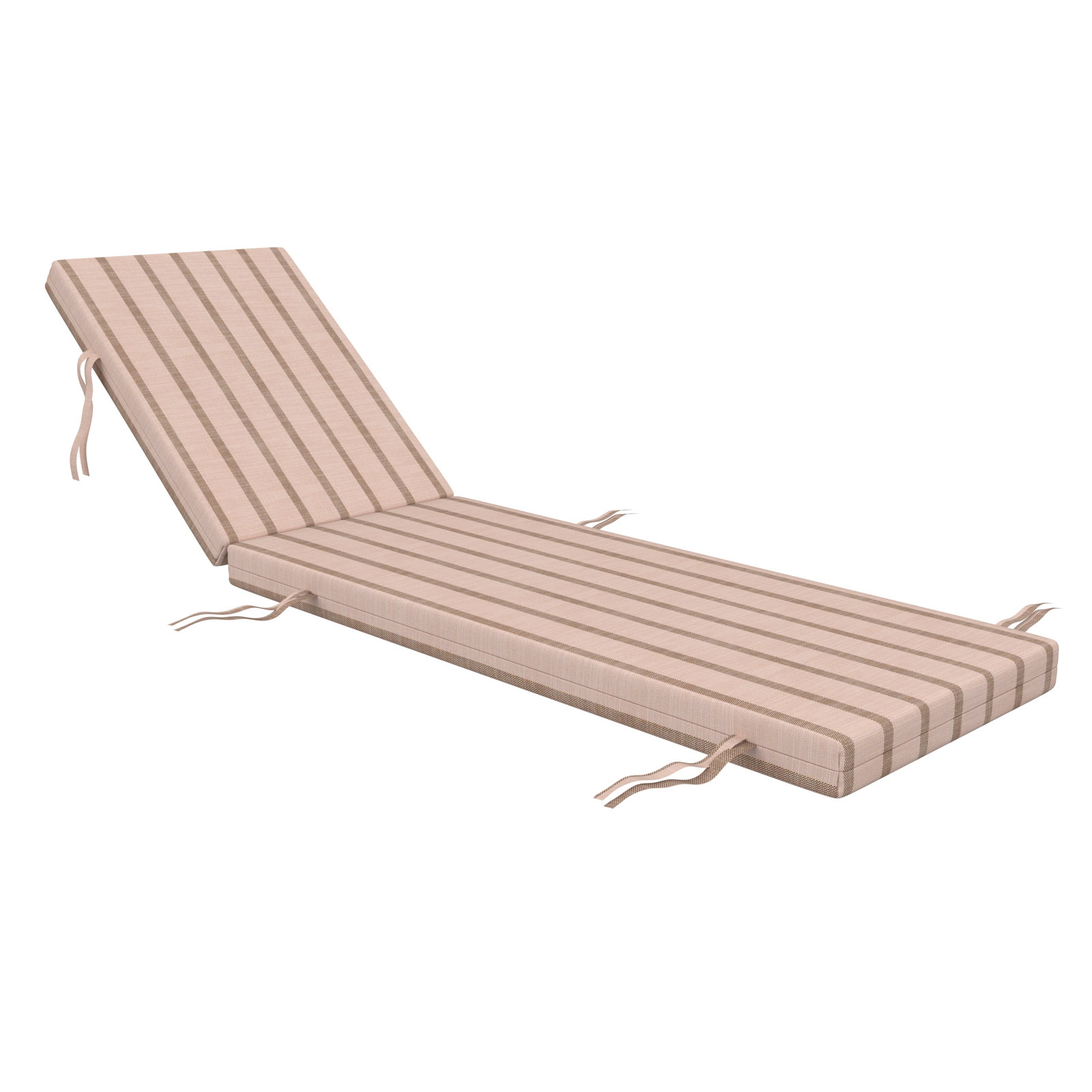 Lani Sunbrella® Seat and Back Cushion, 21" W x 50" D, Unwind Cameo