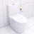 White Toilet With Powerful Flushing And Elegant Appearance Glossy Efficient Comfortable Design-127800271