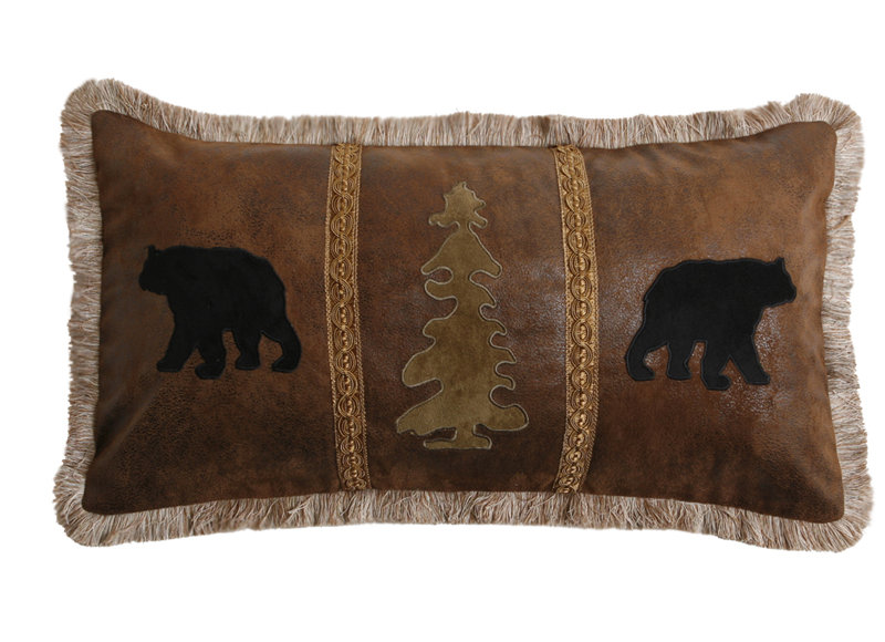 Coussin ours / arbre / ours