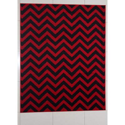 Tapis de zone rouge/noir Nelissen