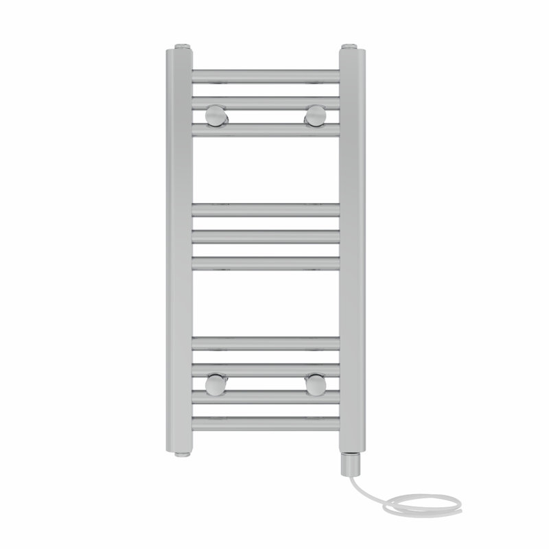Straight Towel Rail Heated Towel Rails, Chrome, 60cm H x 30cm W x 3cm D