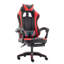 Radelldar Adjustable Reclining Ergonomic Faux Leather Swiveling PC & Racing Game Chair with Footrest-412626857-412626869