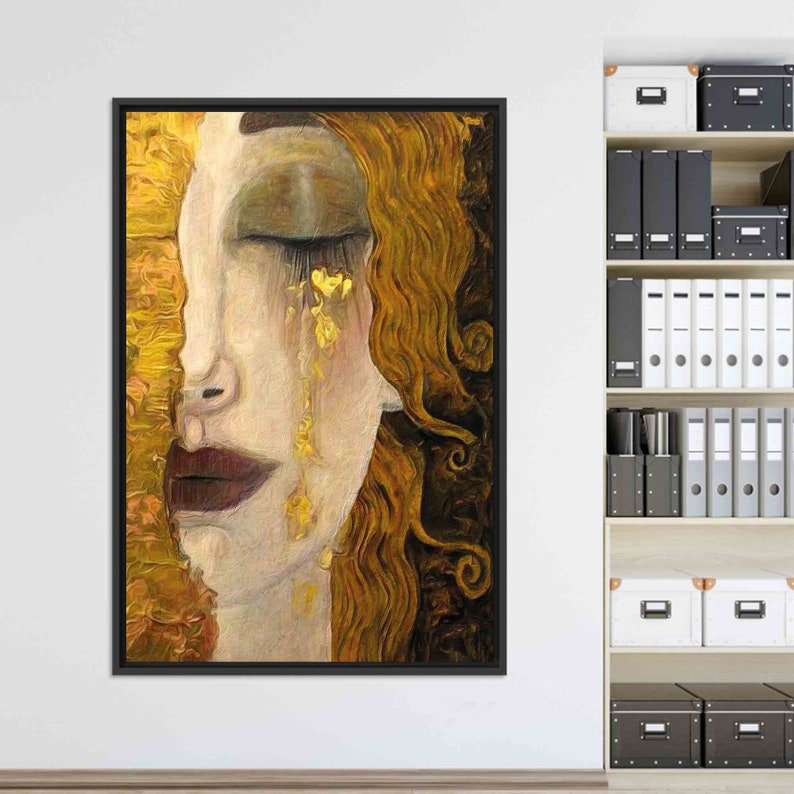 Print on Canvas, Framed Print without Mat, 35 cm H x 25 cm W, Black