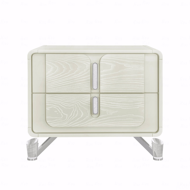 Table de chevet beige Nora