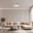 12''-3 Lights Brushed Sand Nickel Modern Metal And Glass Drum Dimmable Flush Mount Lighting For Bedroom-107080389