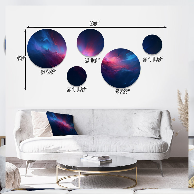 Abstract_Night_Sky_In_The_Upper_Atmosphere I - Abstract Metal Wall Décor