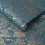 Basuto Teal Wallpaper